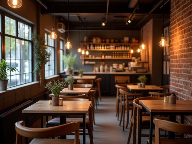 Koselig kaféinteriør på Grünerløkka